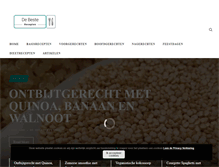 Tablet Screenshot of debesterecepten.nl